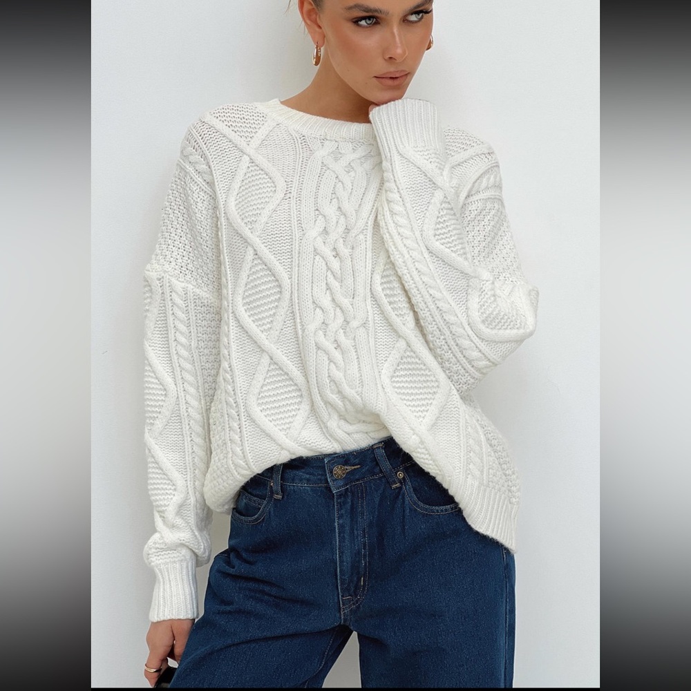 Princess Polly Canlish Cable Sweater